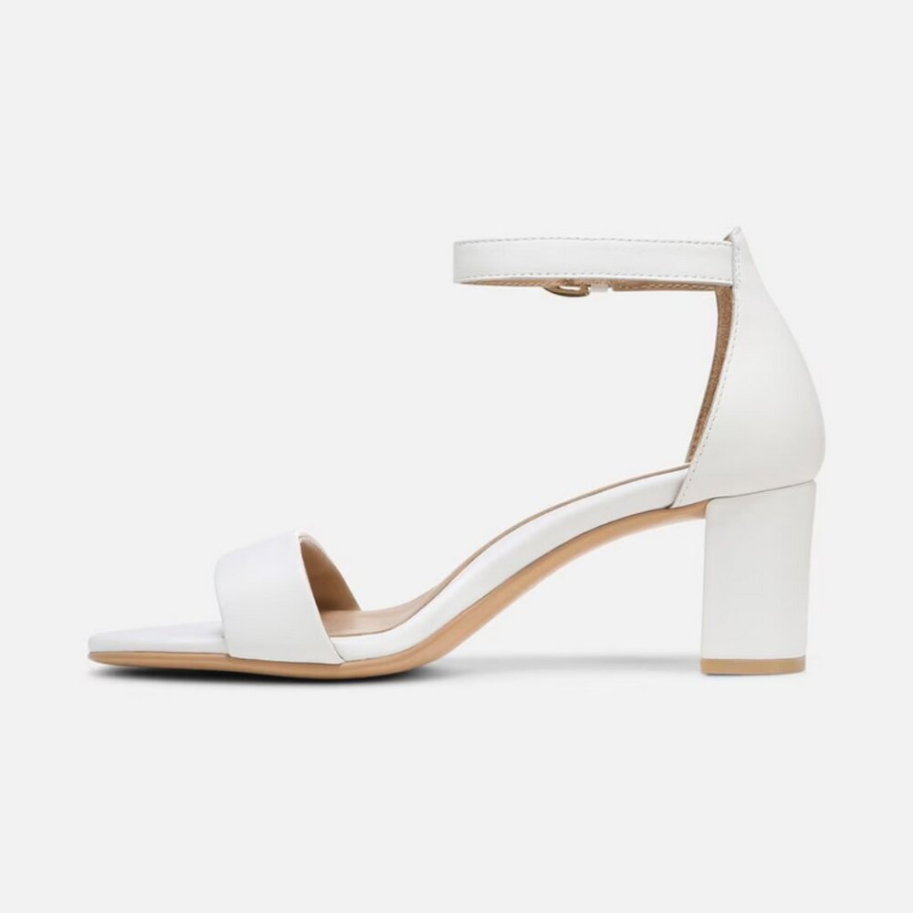 Naturalizer Vera Medium Dress Sandal White Leather 6.5 W